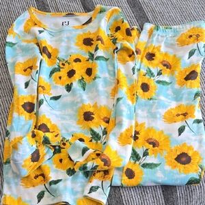 Place Sunflower Pajama Set Yellow and Blue